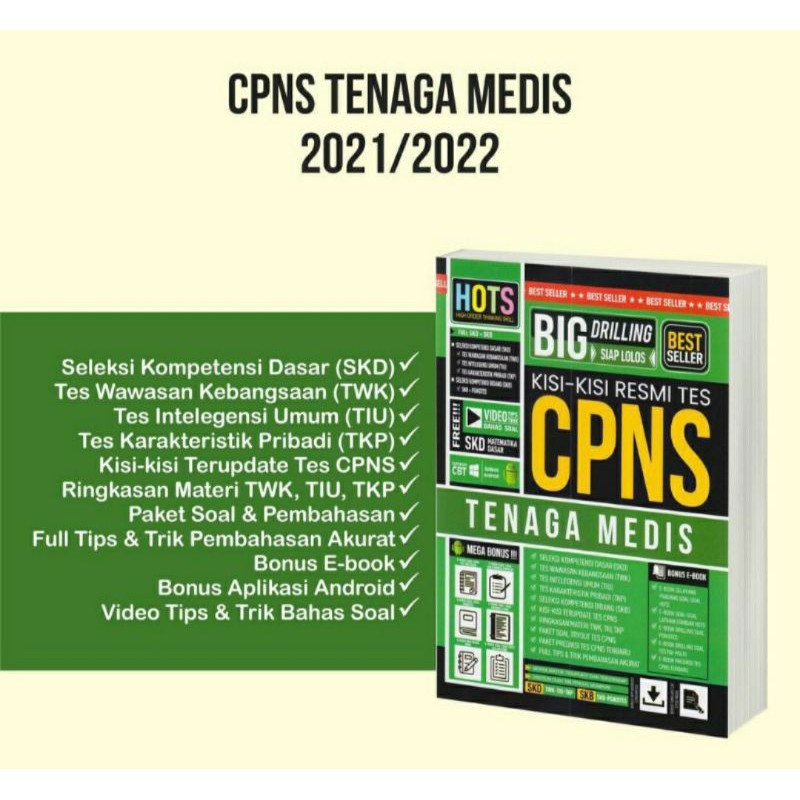 Buku Cpns 2021 2022 Buku Tes Cpns Tenaga Medis Kesehatan Shopee Indonesia