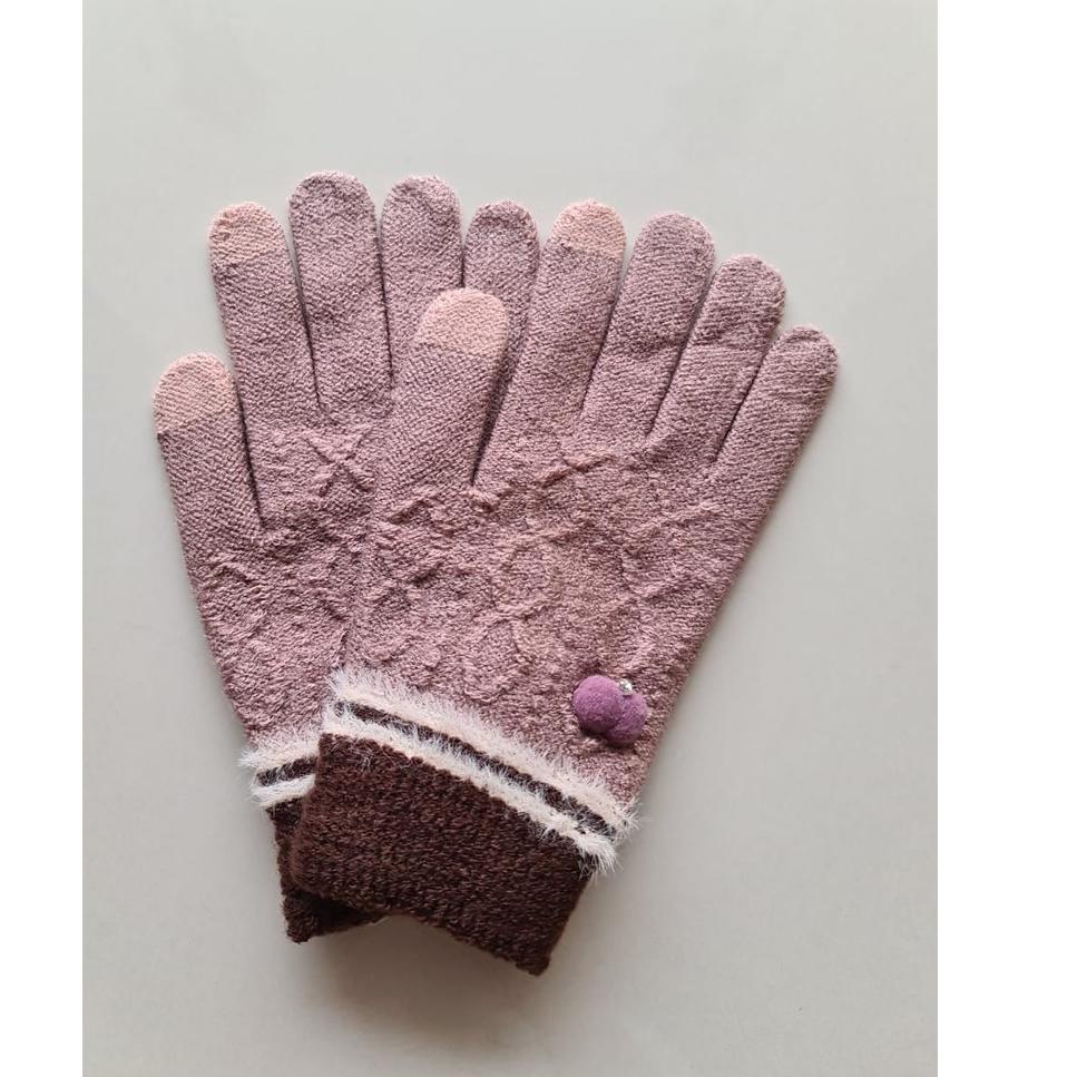 P7P9 GL Sarung Tangan Musim Dingin 9122 Motif  touch skin sentuh layar hp ECI