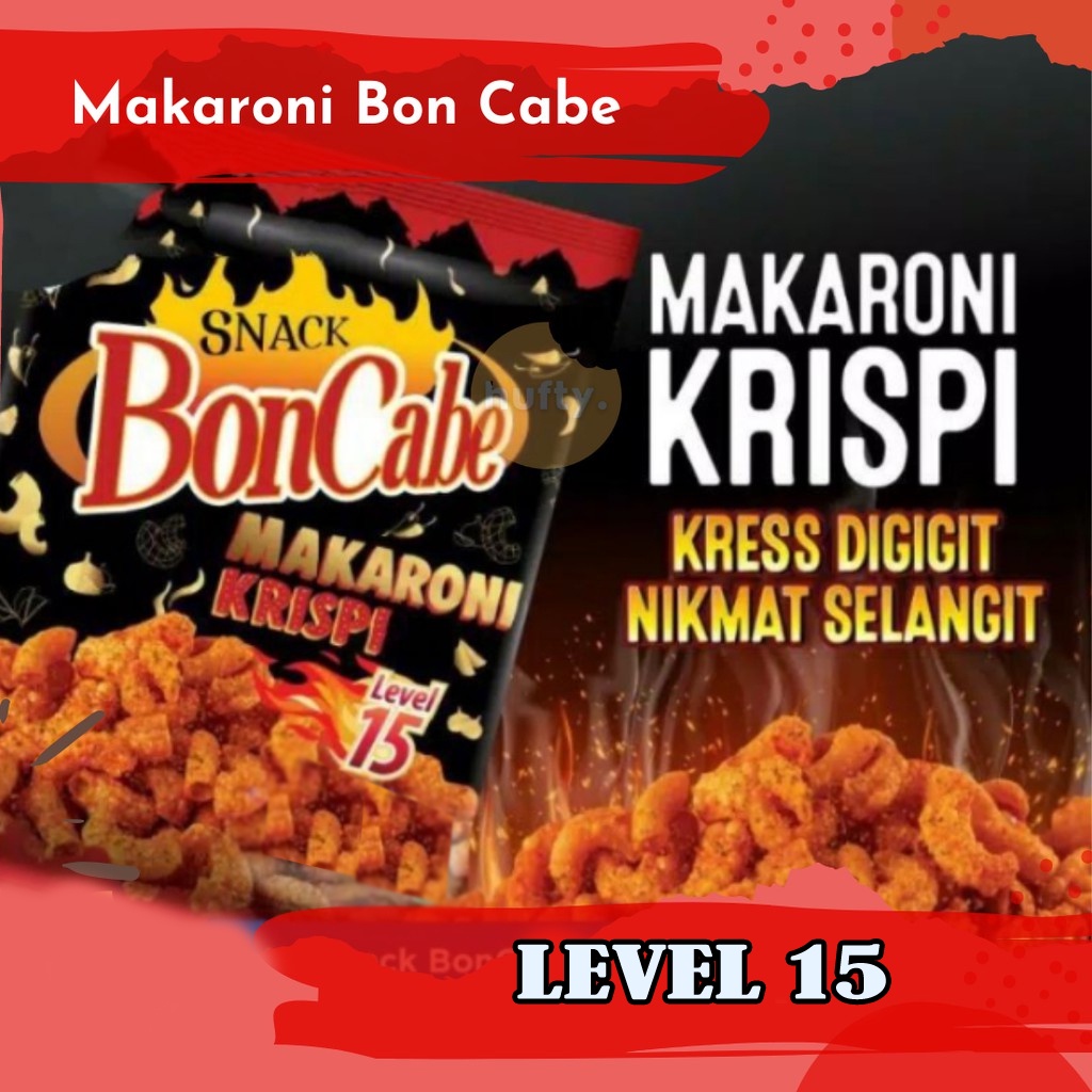 

MAKARONI BONCABE LEVEL 15 KRISPI MAKRONI BON CABE MURAH GROSIR