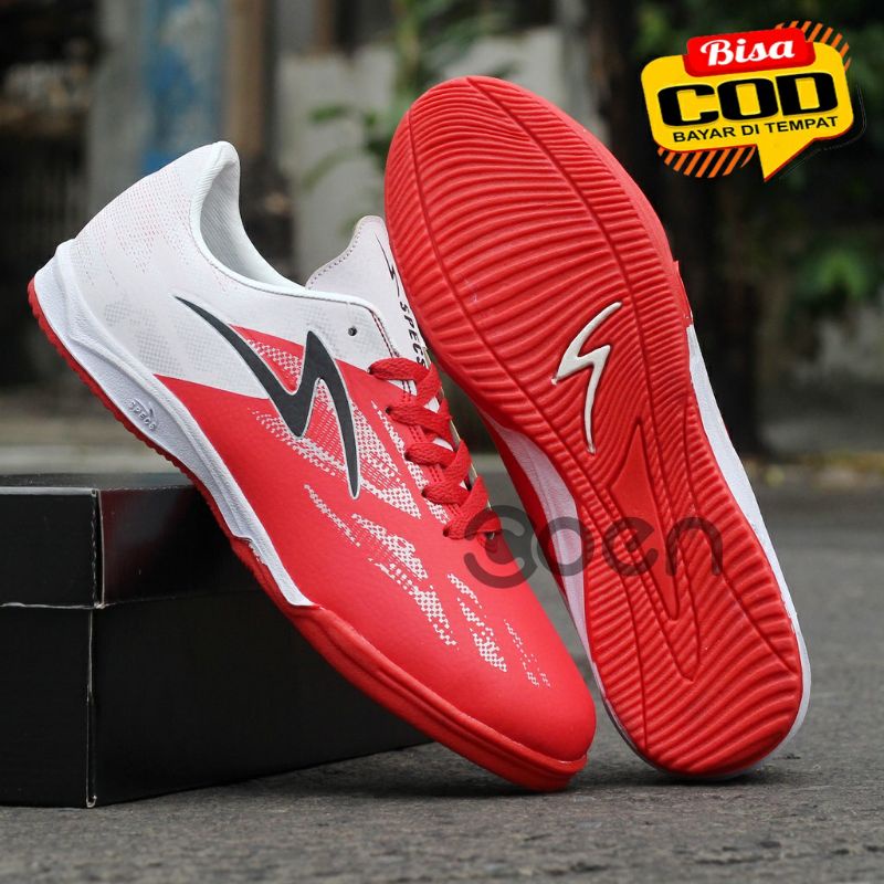 sepatu futsal putsal footsal SPECS ESTADIO ACCELERATOR PUTIH GUM futsal murah
