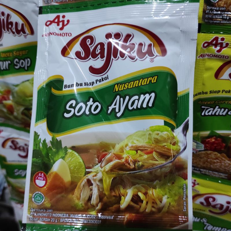 

SAJIKU Soto Ayam Bumbu Siap Pakai Nusantara 20gr per sachet