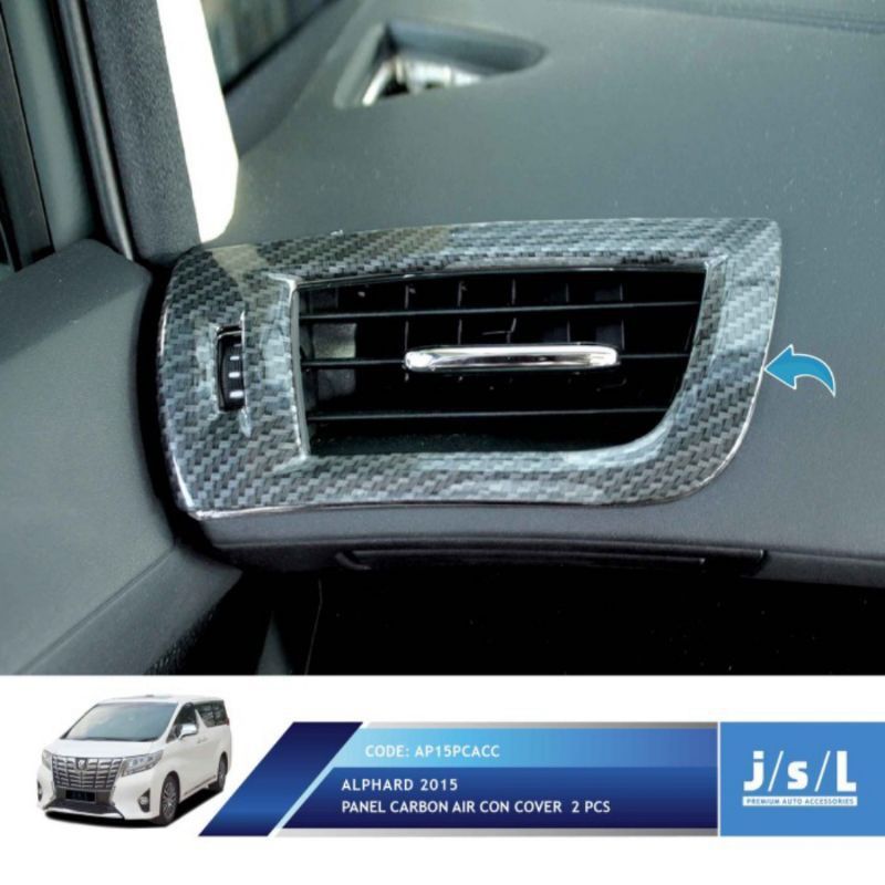 Cover list AC / air cord cover  all new Alphard Chrome &amp; Carbon &amp; Wood jsl