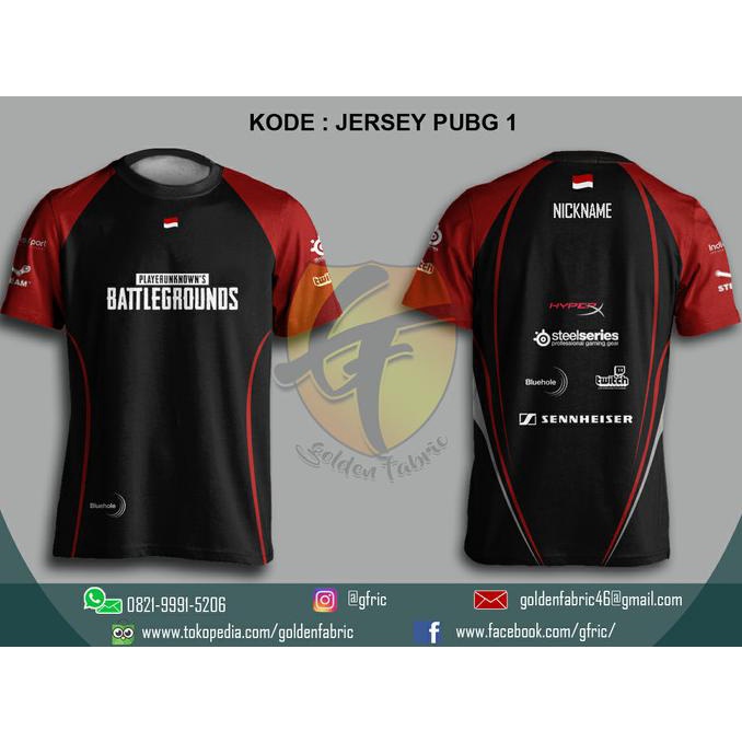 Kaos Jersey Gaming Pubg