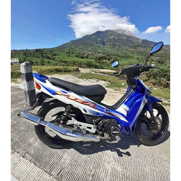 striping sticker lis standar yamaha fiz R 2003 putih biru