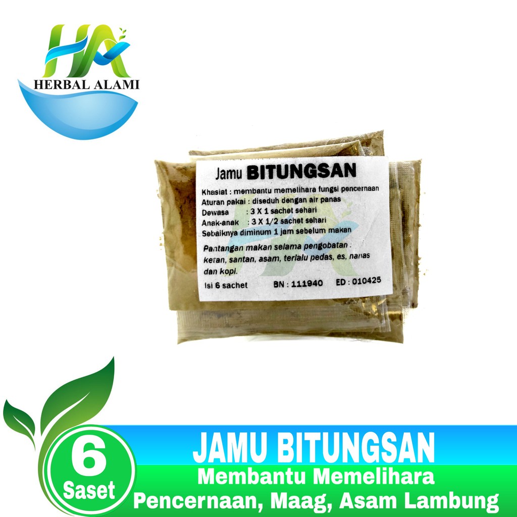 Jamu Bitungsan Isi 6 - Obat Maag