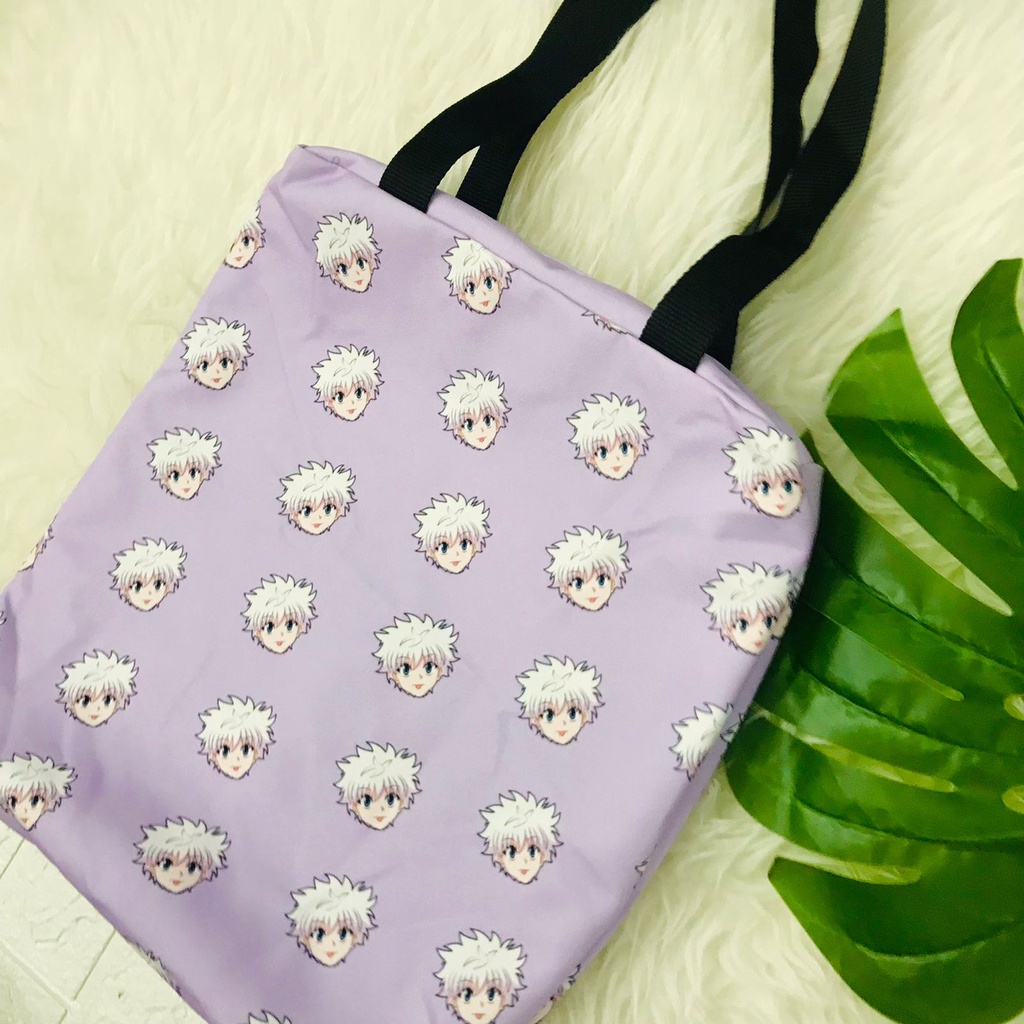 Totebag Premium Killua Face Chibi Anime Manga Hunter X Hunter Premium