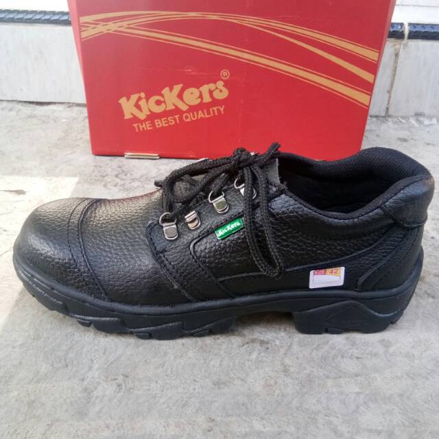 Sepatu sefty boots pendek kulit asli