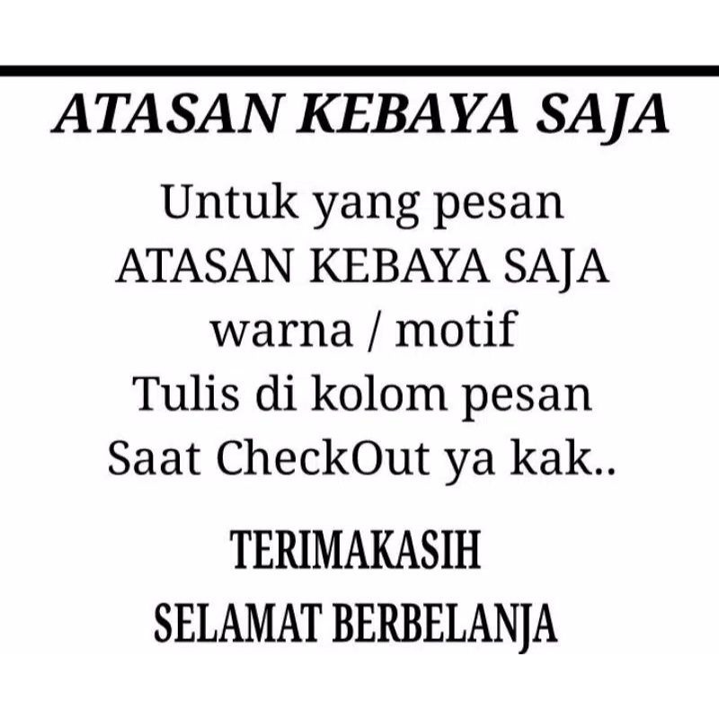 SETELAN AURORA SELENDANG LILAC/LAVENDER /KEBAYA WARNA UNGU-Atasan kebaya saja