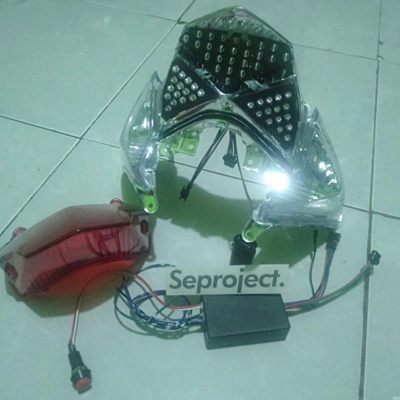 Stoplamp running 10.Mode & 8.Mode vario 125 old Lampu Rem Running Vario 125 Old 10 mode 8 mode
