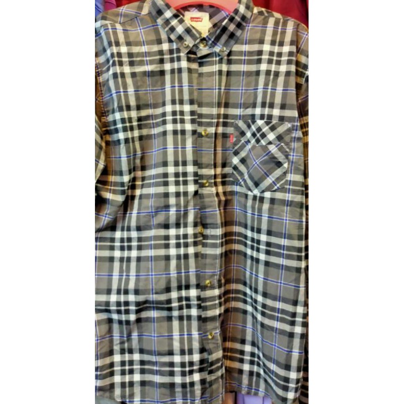 Kemeja Pria LVS Long Sleeve Shirt P4 Original Branded