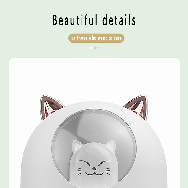 Air Humidifier / Aroma Diffuser Usb Mini Bentuk Kucing Lucu Untuk Rumah / Kantor