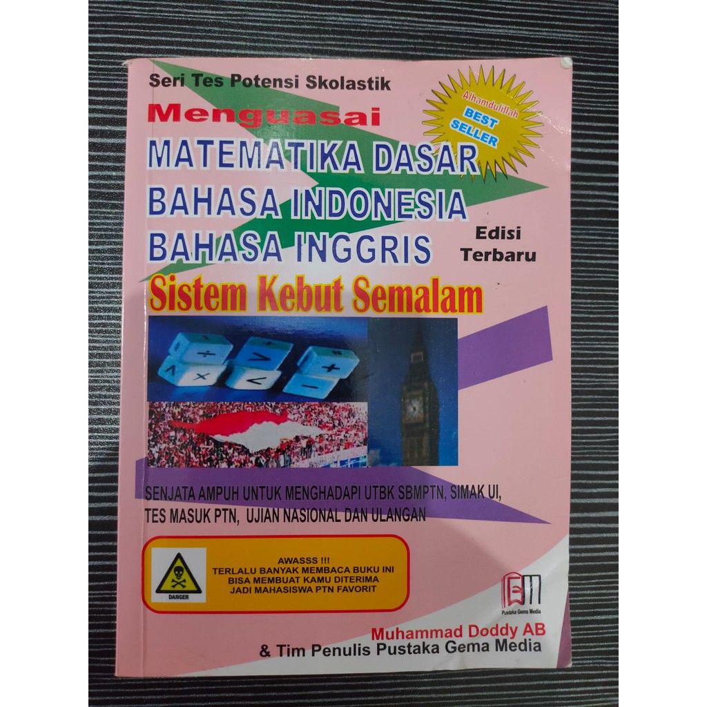 Preloved Buku SKS (Sistem Kebut Semalam) UTBK / SBMPTN Matematika Dasar, B.Indonesia, B.Inggris