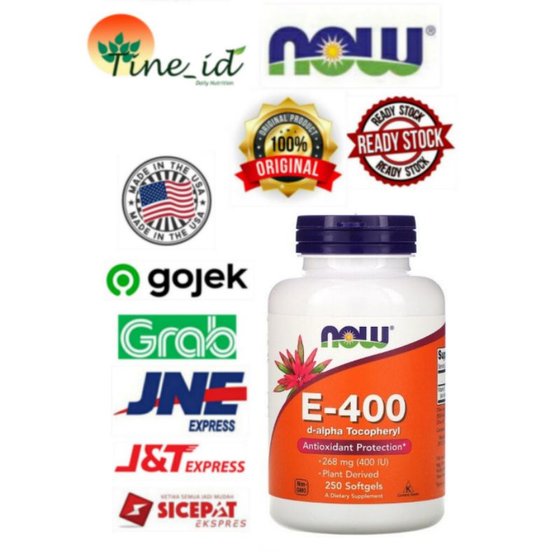 Now Foods Vitamin E 400 IU 268 mg Antioxidant Protection / Vit E 400 IU 100% Ori