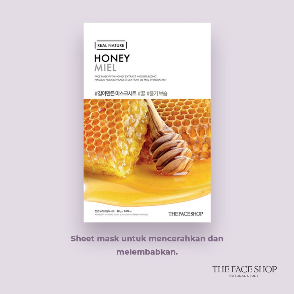 Real Nature Honey Face Mask - 20g
