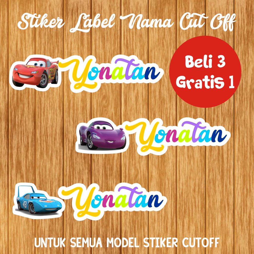 

STIKER NAMA CUT OFF CARS