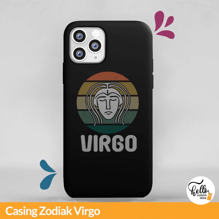Custom Case Smartphone Handphone Zodiak Virgo Untuk Semua Tipe HP