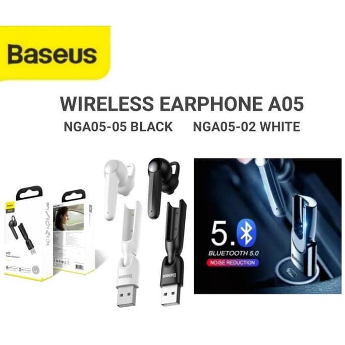 ORIGINAL Baseus Earphone Magnetic Wireless Bluetooth Headset Charging - Hitam