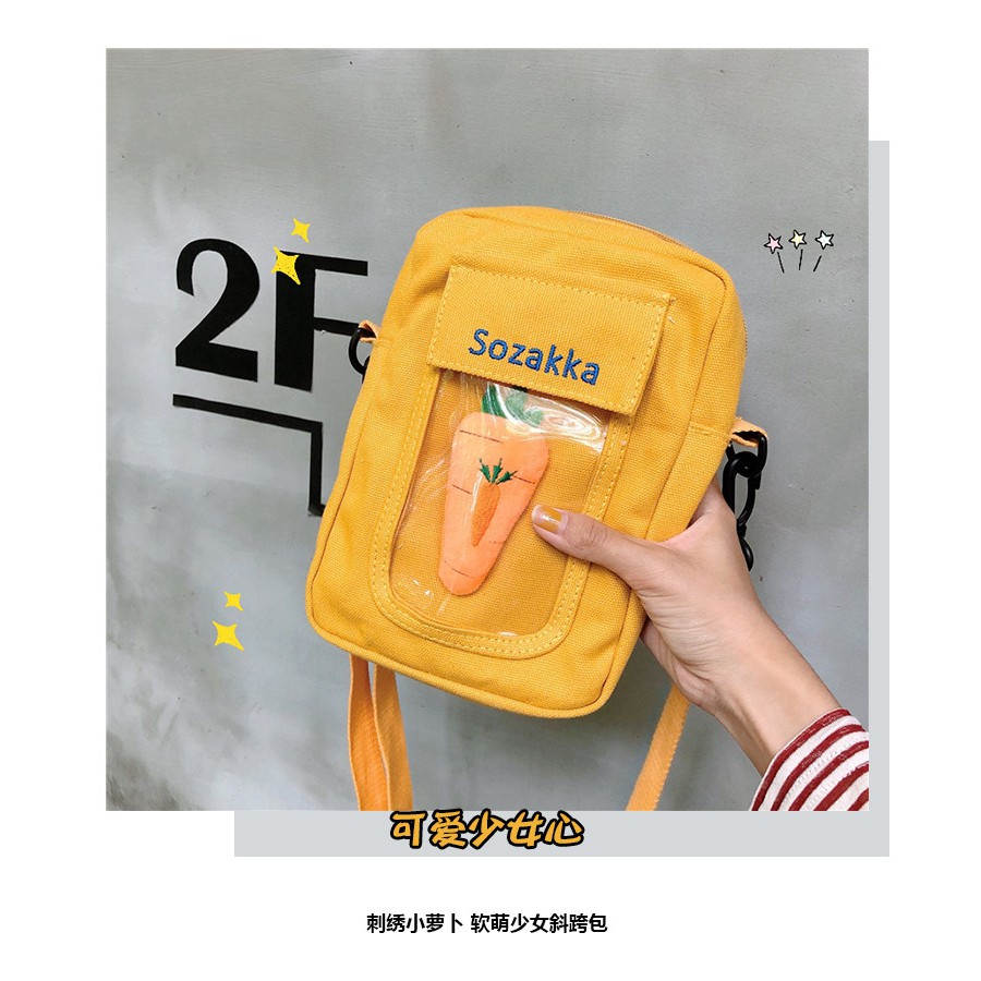 TM-44 tas mini mustard selempang bag wanita casual import korea jepang