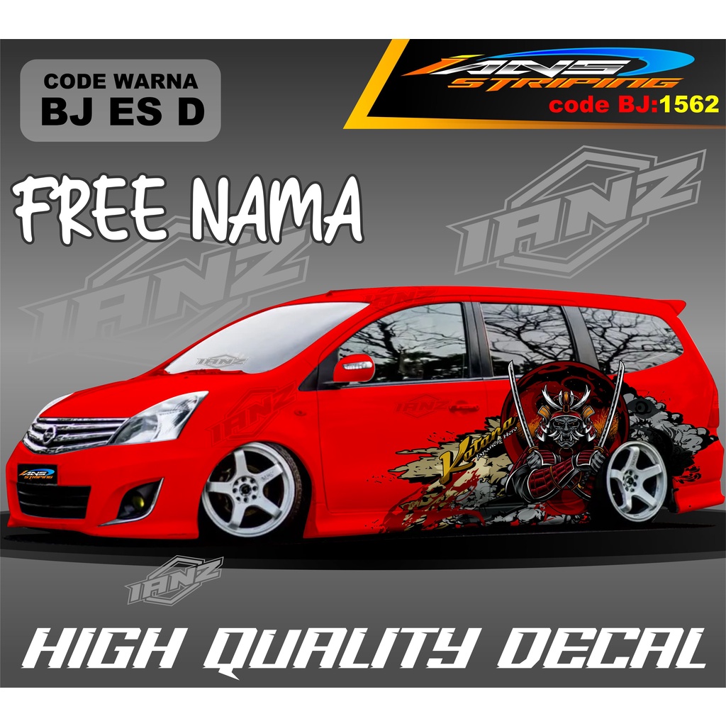 DECAL STIKER MOBIL GRAND LIVINA / STIKER DECAL MOBIL SIGRA AVANZA XENIA / VARIASI STIKER MOBIL