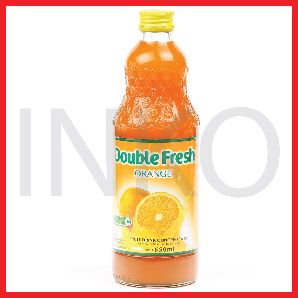 

DOUBLE FRESH ORANGE TINGGI VITAMIN C FRUIT DRINK CONCENTRATE 650ML