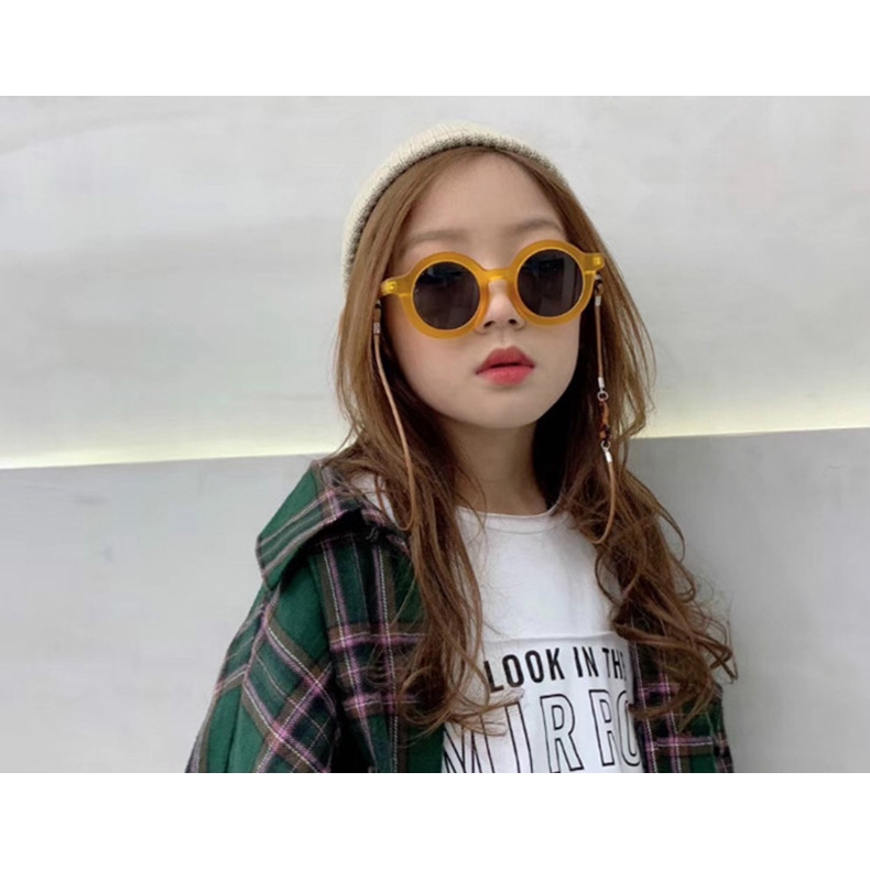 Kacamata Pelindung UV 400 Bentuk Bulat Untuk Anak