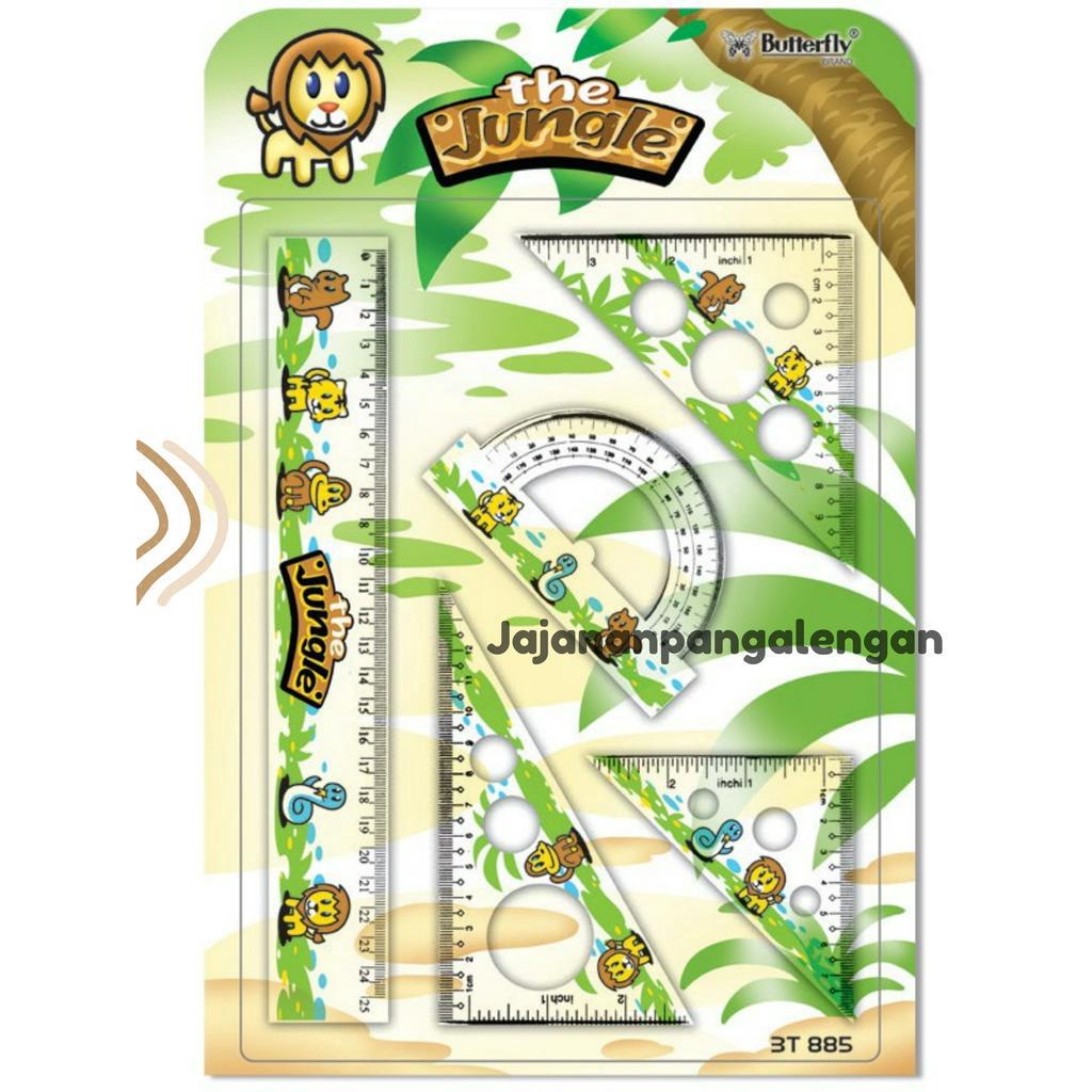 

Butterfly Penggaris Segitiga BT-885 / Set Penggaris