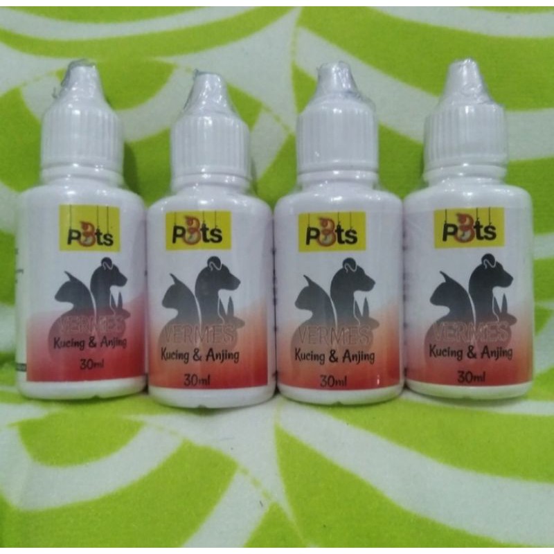 (p3ts vermes) obat cacing tetes kucing dan anjing - p3ts vermes 30ml