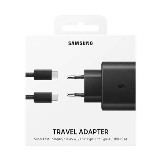 ( 25 - 45 W ) Travel Adapter Cable Data USB C To Type C Samsung Galaxy Note 20 20 Ultra 10 10+ 8 9 S22 S21 S20 S8 S9 S10 Plus Ultra A53 A52 A73 A72 A33 A32 M53 M52 M62 M51 M33 M32 TC Travel Charger Adaptor Super Fast Charging 25W 45W Watt 5V 5 Volt ORI FE