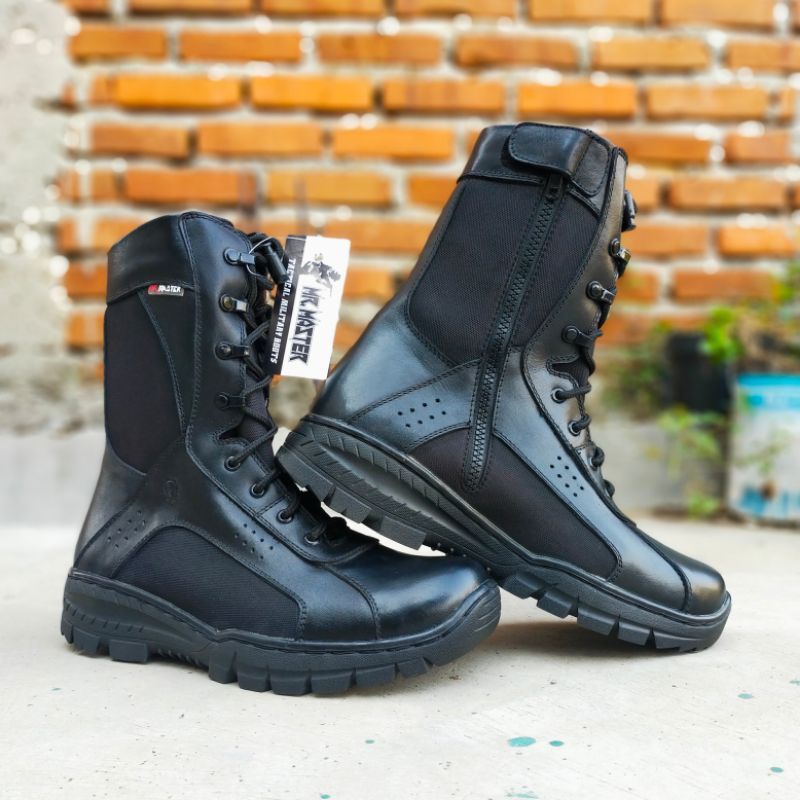 SEPATU PDL KULIT SAPI ASLI MERK MR MASTER MODEL TERBARU SEPATU PDL DINAS LAPANGAN TNI POLRI SECURITY SATPAM