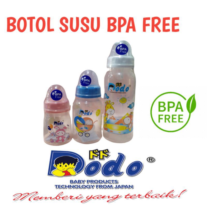 Botol DOT Dodo PP EKO 60ml BPA Free/ Anti Sendat