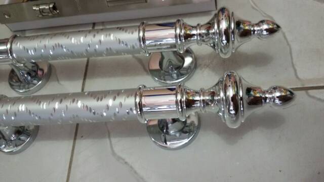 Handle pintu stainless 35cm 2set+kunci