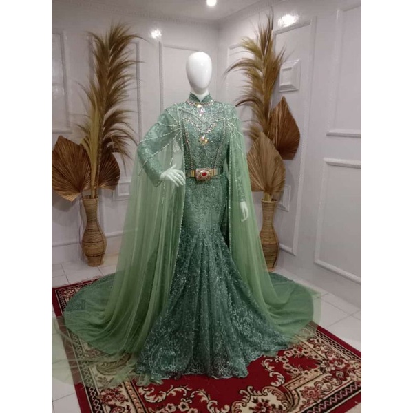 GAUN PENGANTIN SLIM DUYUNG MODERN/KEBAYA PENGANTIN MEWAH