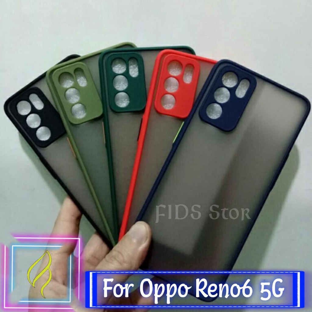 Case OPPO  Reno 6 5G / Reno 6 4G Soft Case Dove Matte Transparan Slim Fuza Macaron Shockprof Casing My Choice OPPO Reno6