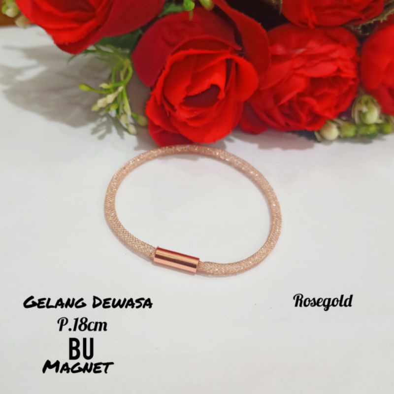 COD|| Gelang Pandora MAGNET Gliter Dewasa  TITANIUM,termurah,terlaris