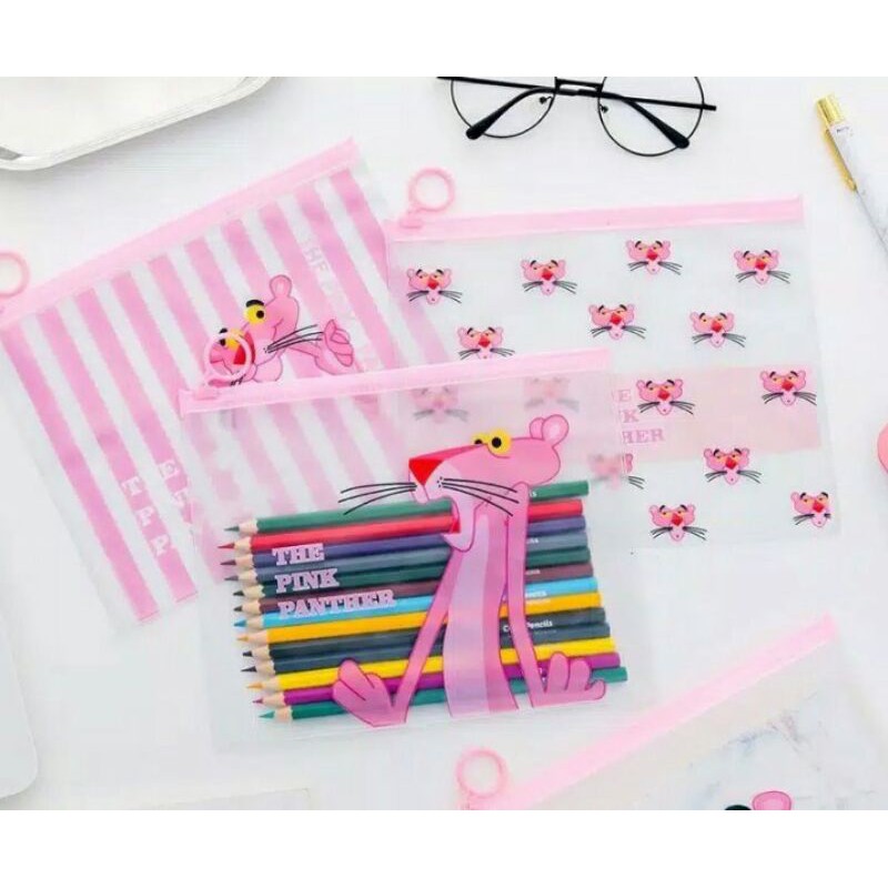 

Zipper pouch serbaguna/tempat pensil Pink Panther