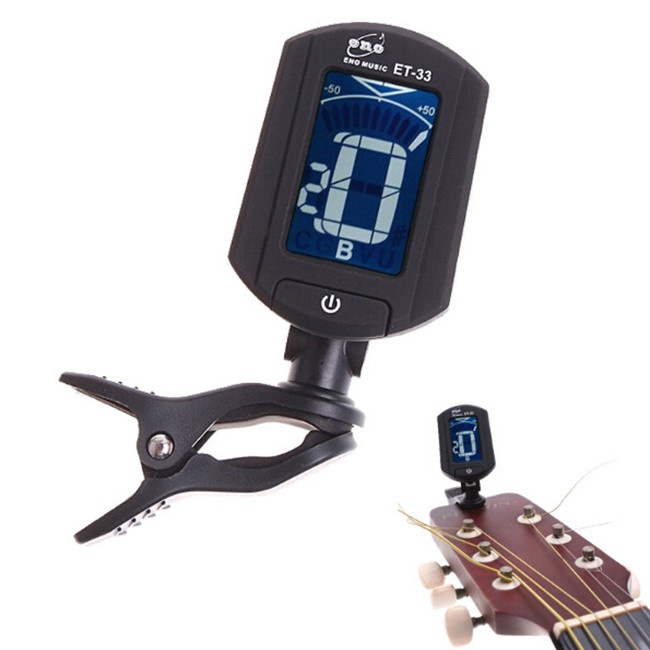 Tuner Digital LCD Chromatic 360 Derajat Untuk Gitar Bass Biola Ukulele String