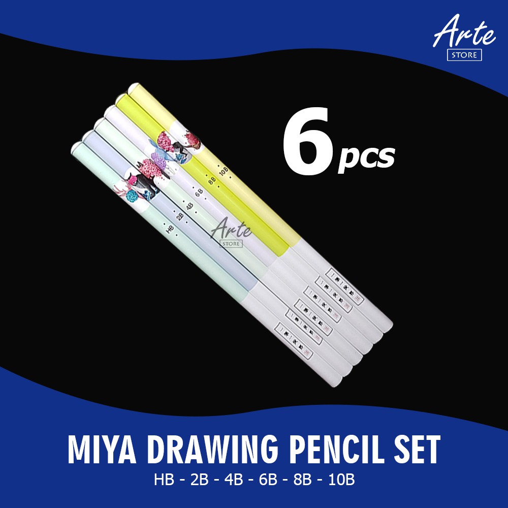 Pensil Gambar - Miya Drawing Pencil Set