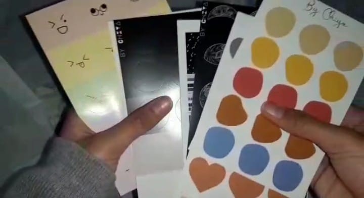 Sticker Bentuk Hati Heart Sticker