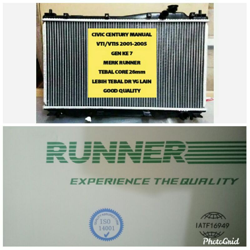 Radiator Honda Civic Century Manual