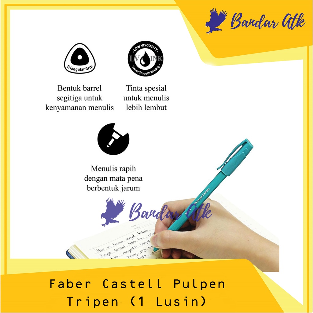 

FABER CASTELL Pen Tripen MixBarrel 0.7mm 1 Box Free 2 Pcs [1 LUSIN]