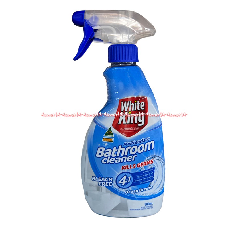 White King Bathroom Cleaner 500ml Bleach Free 4In1 Multi Surface Cleaner Pembersih Kamar Mandi Membunuh Virus