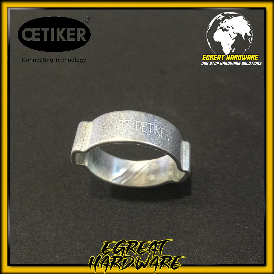 Klem Selang OETIKER Hose Clamp Zinc Plated 2 Ear Clamp