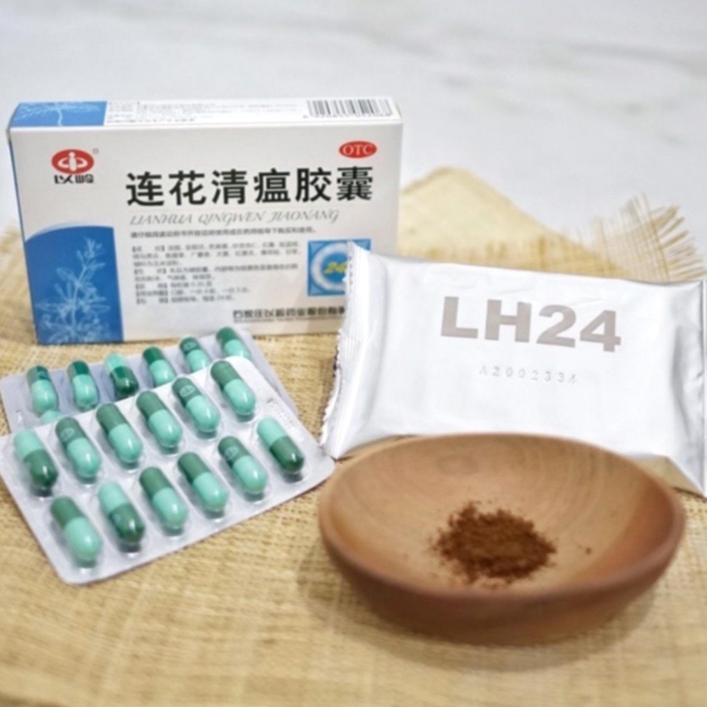 Lianhua Qingwen Jiaonang 100 BPOM ASLI Obat  Cina  Herbal 