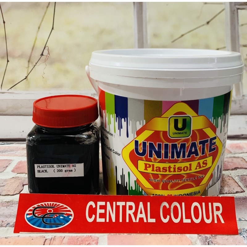 

Cat Plastisol Unimate AS Black / Hitam - 200GR