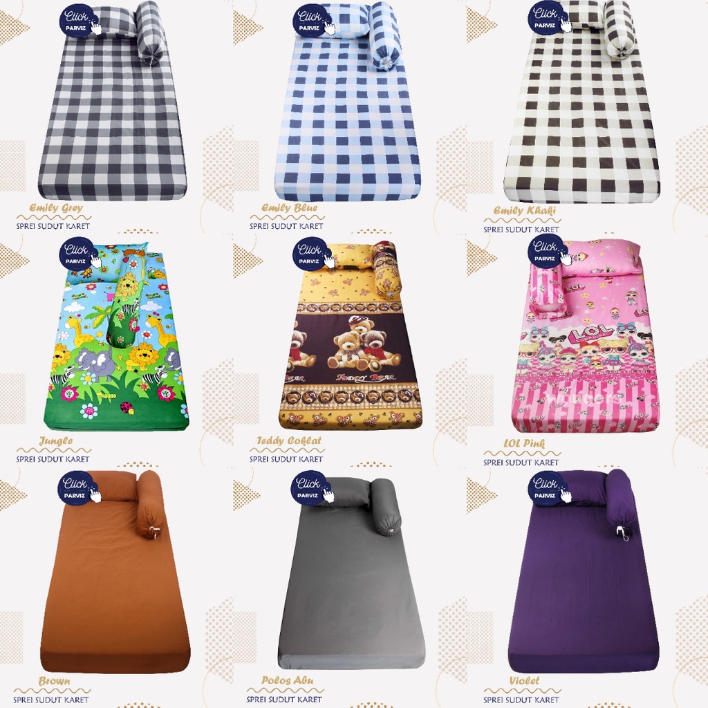 Sprei 100x200 Sprei Single - Sudut Karet
