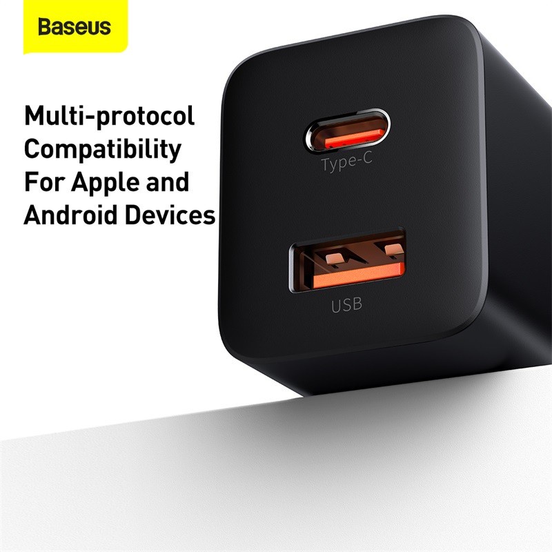 BASEUS Super Si Pro Quick Charger C+U 30W EU - CCSUP-E