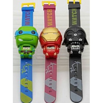 COD Bayar Tujuan Jam Tangan Anak-Anak Character Multifunction Rubber Digital BAHAN AMAN BUAT ANAK