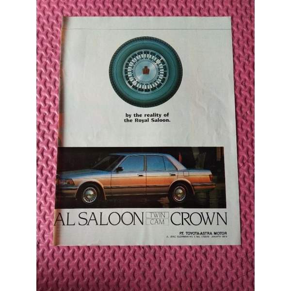 Iklan Jadul Mobil Toyota Crown Copotan Majalah lawas