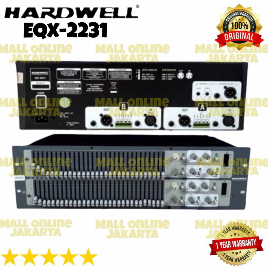 Equalizer Hardwell eqx2231 Original dual 31 band eqx 2231