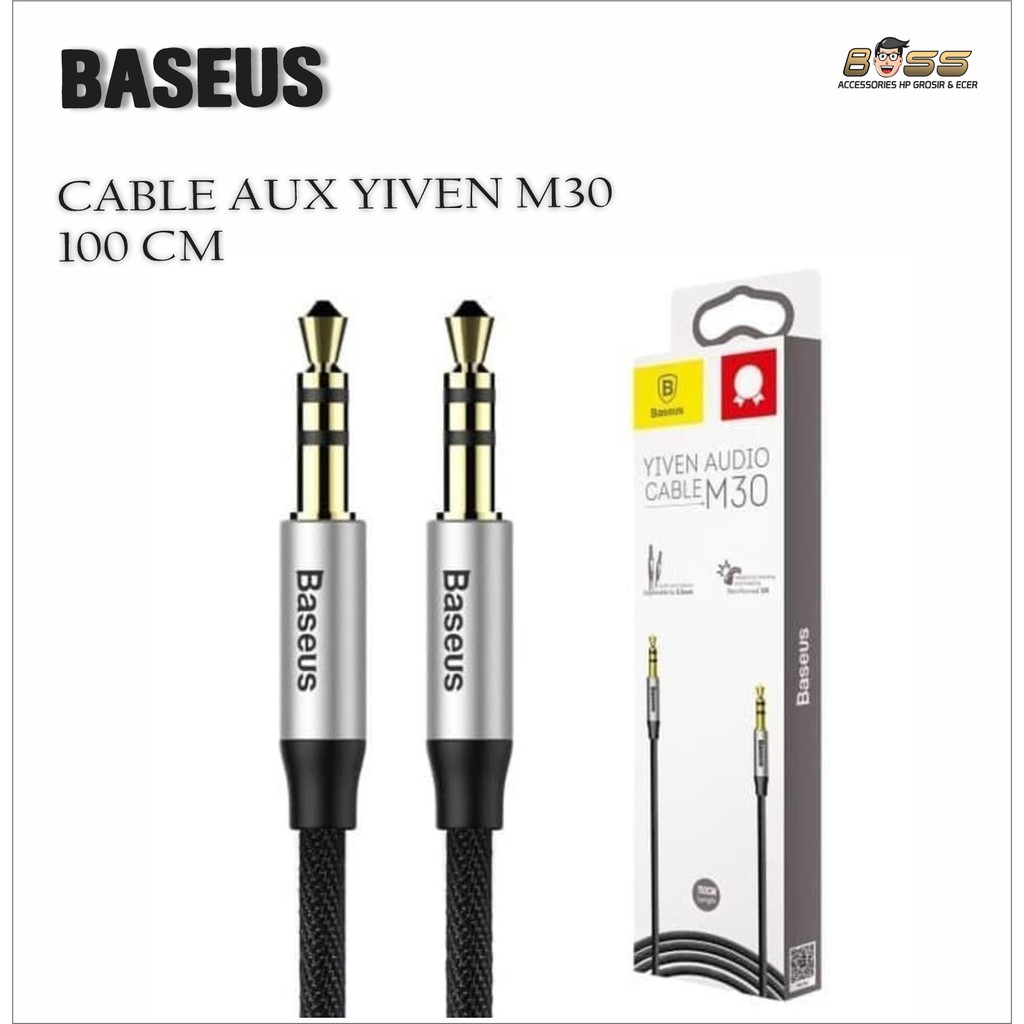 BASEUS CABLE AUX YIVEN M30 150 CM ORIGINAL GARANSI